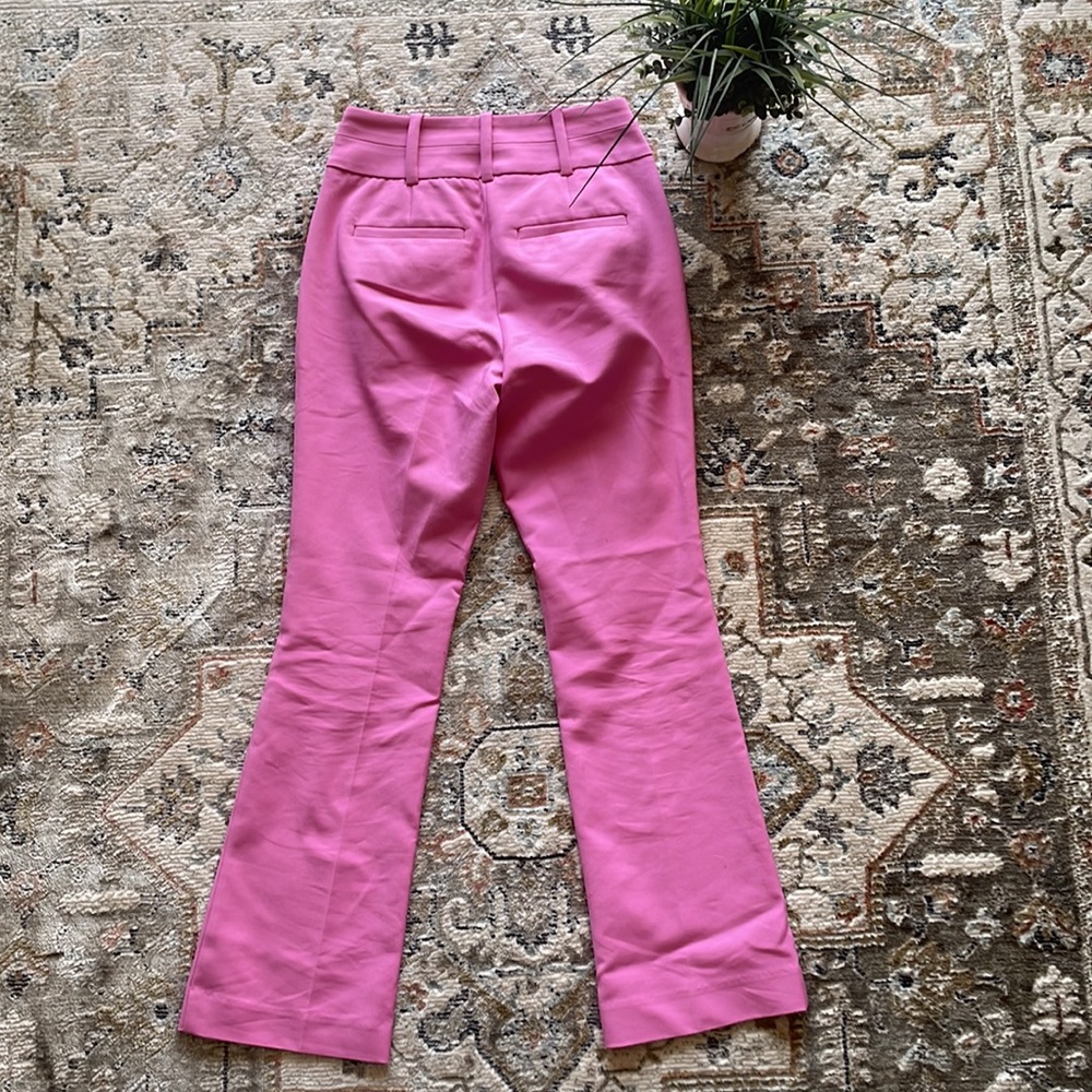 New York & Company Bubble Gum Pink High Waisted Ankle Pants - Picture 2 of 6